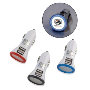 Cargador Dual para carro con Luz OFERTA