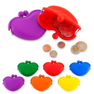 Mini Monedero en Silicona Corazón - OFERTA