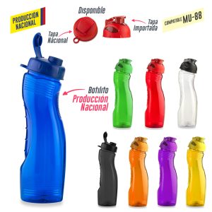 Botilito Saturno PVC 850ml - Producción Nacional (Ver MU-35 - Tapa Pesta)