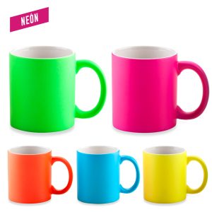Mug Cerámica Neón 11oz - OFERTA