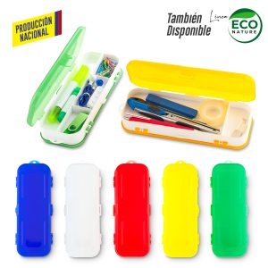 Estuche Plástico de tres Cuerpos - Producción Nacional