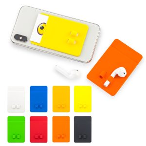 Portatarjetas en Silicona con Portaaudifonos
