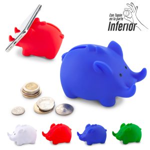 Alcancía Piggy con Porta celular