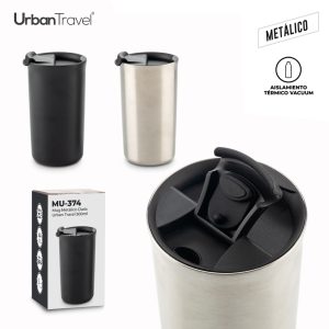Mug Metálico Daris Urban Travel 500ml NUEVO